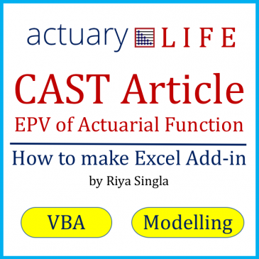 Excel add-in for actuarial functions